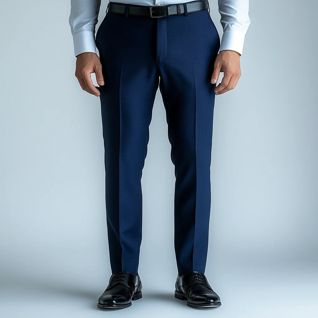 Men's Royal Blue Tailored Formal Trousers - Bespoke Wedding & Formal Wear