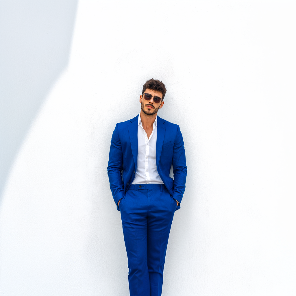 Velsoir Royal Blue 2-Piece Suit Men