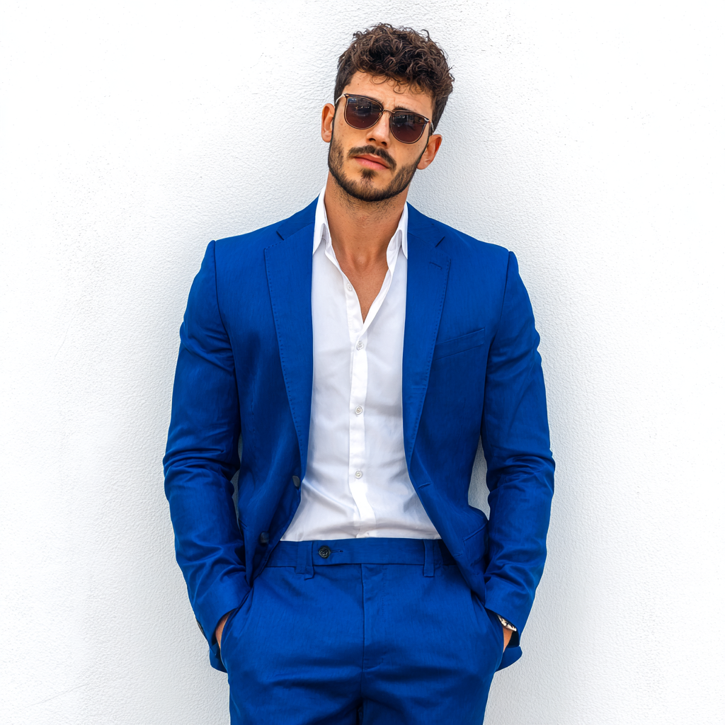 Velsoir Royal Blue 2-Piece Suit Men