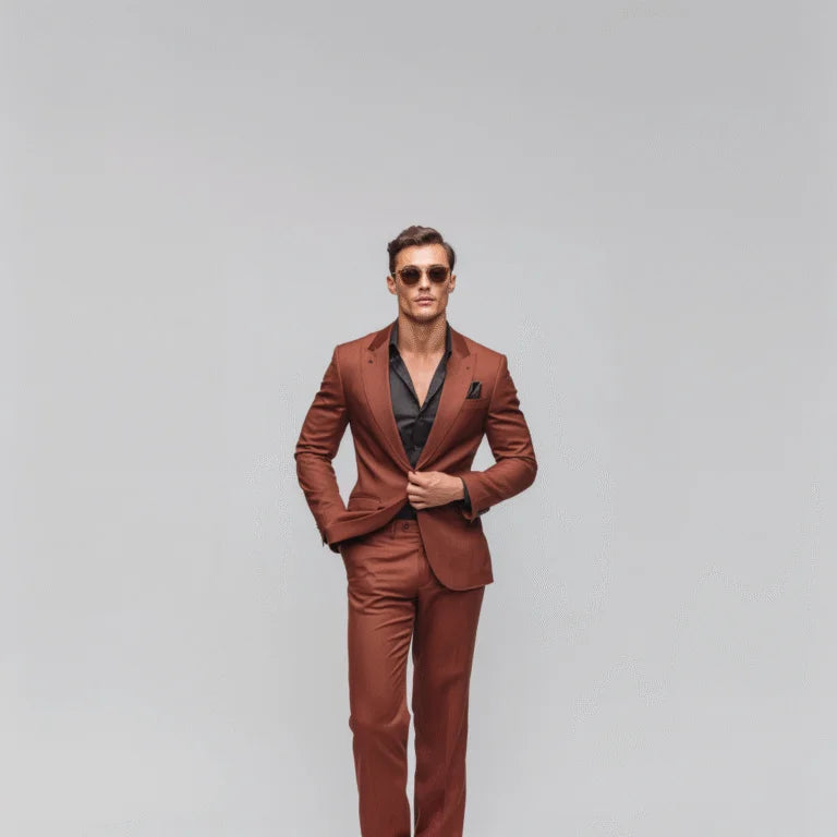 The Windsor Classic Rust 2-Piece Suit For Men