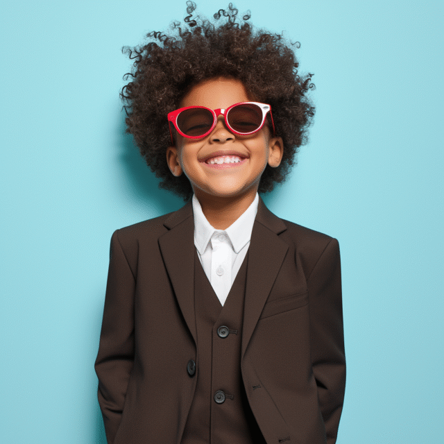 Little Gentleman’s Brown 3-Piece Suit For Kids