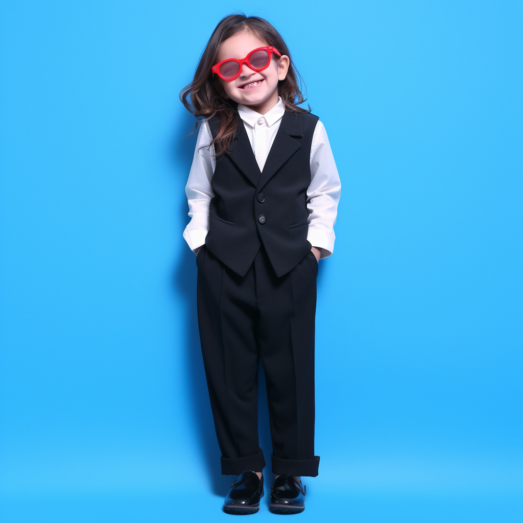 Ready-to-Shine Black 2-Piece Suit for Kids