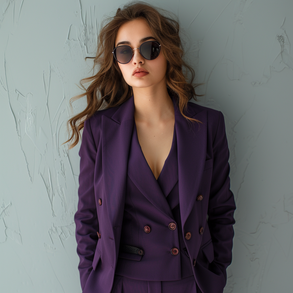 Wine Women's 3-piece suit for Women