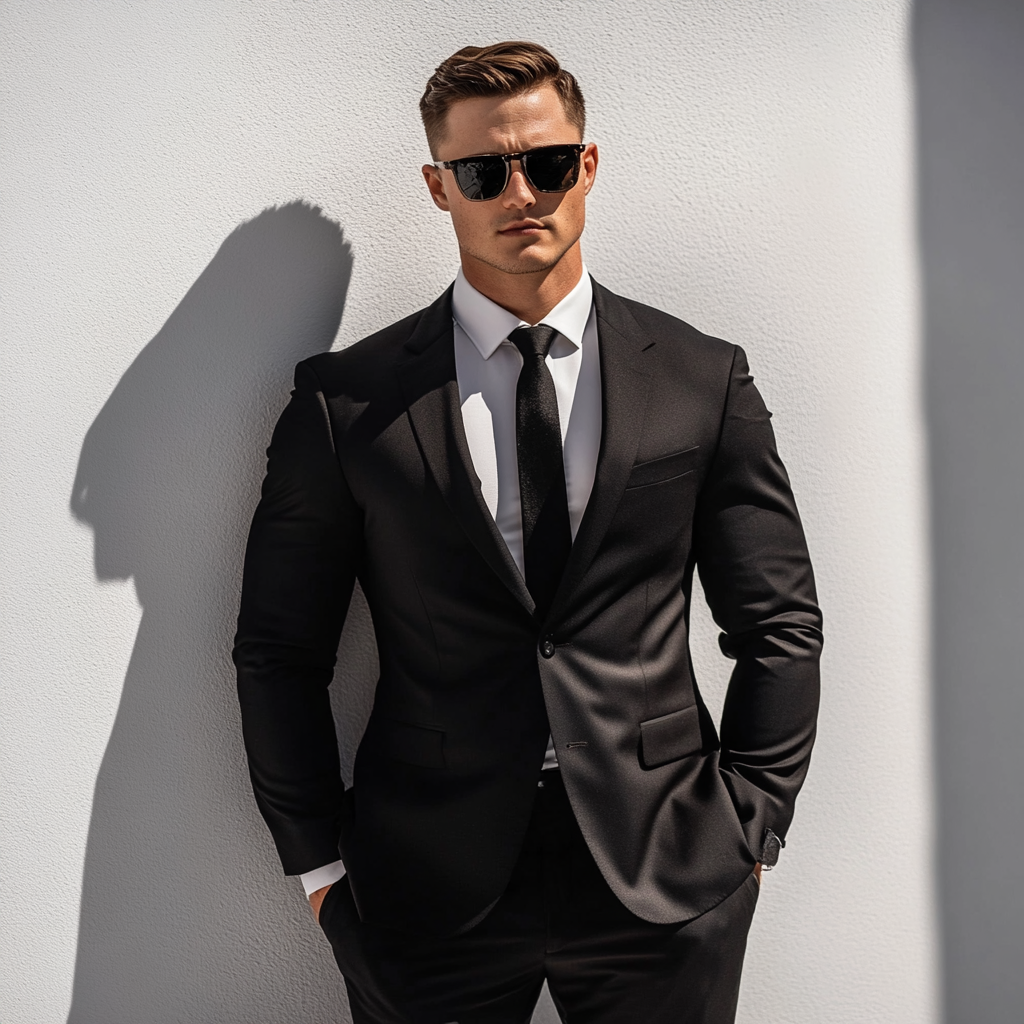 Luxury Formal Black 2-Piece Suit For Men’s