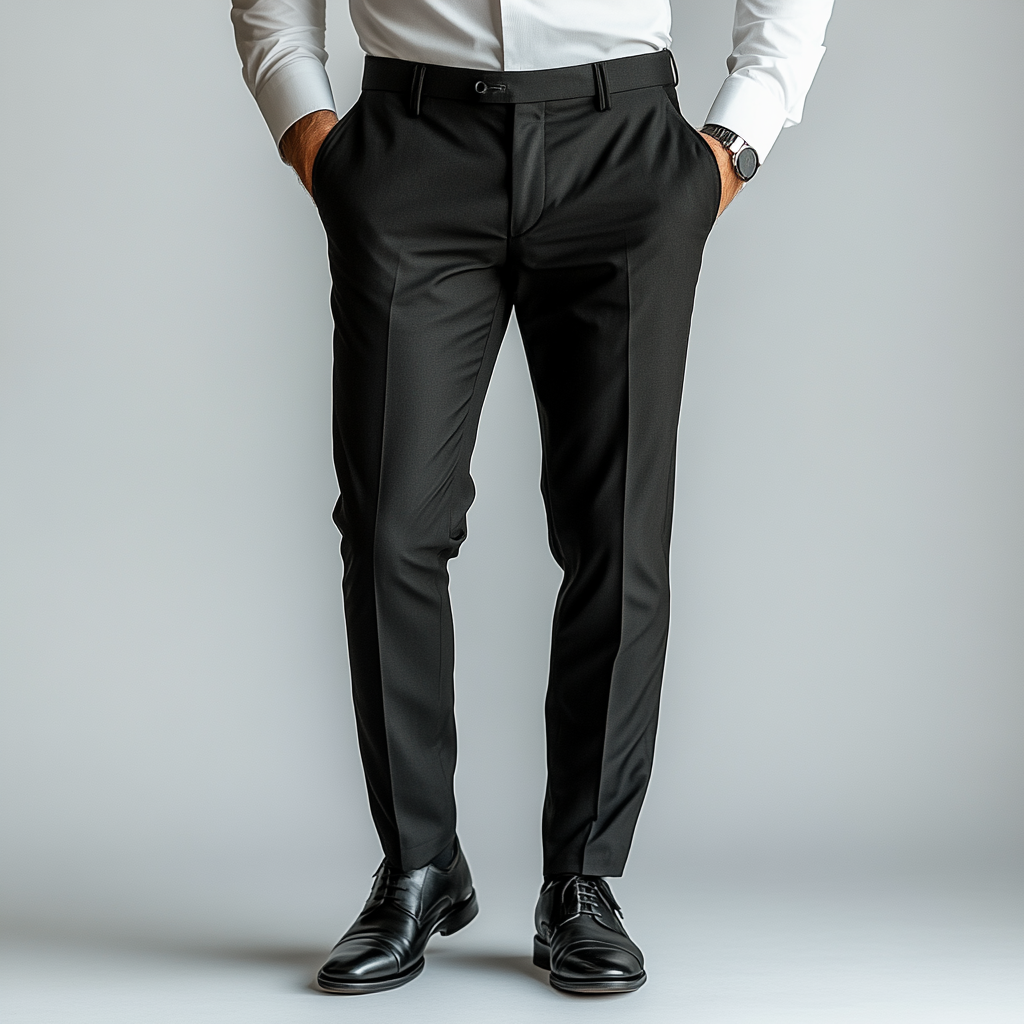 Elegance in Layers: This Black Trousers For Men